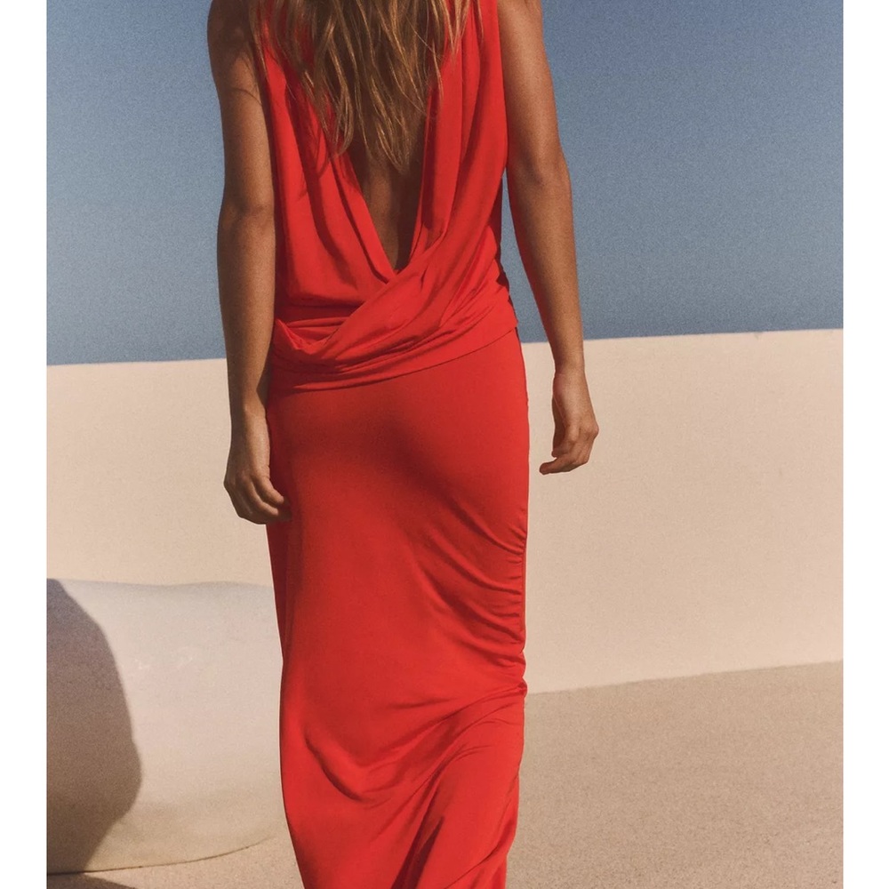 Elegant Red Evening Gown